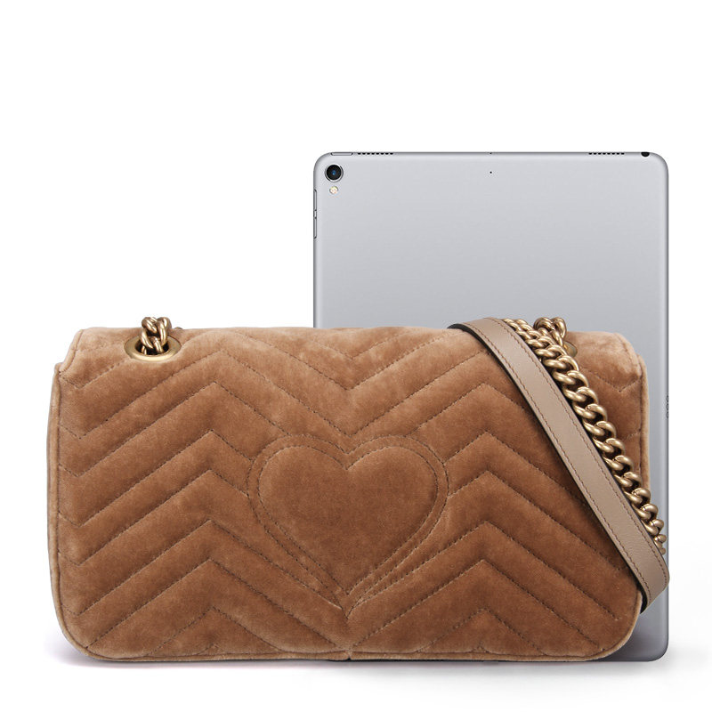 gucci marmont天鹅绒小号斜挎包 百恩海外女士包袋