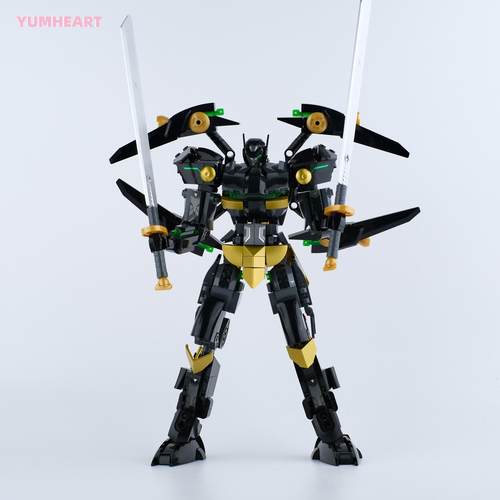 黑蝠侠机甲师机器人拼装积木儿童益智玩具送男孩生日新年礼物奖品 - 图1