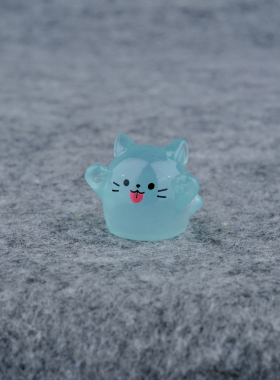 无聊了！摆几只幽灵小猫治愈电脑桌面工位办公桌小摆件万圣节装饰