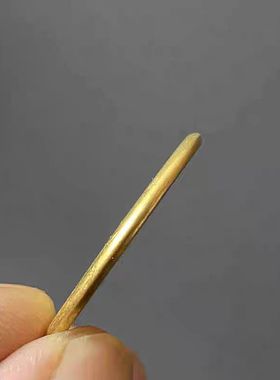 实心黄铜无字铜牌无字铜钱平安钱加厚方孔家居饰品摆件钥匙扣