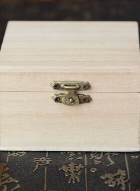 diy正方形翻盖彩绘漆器首饰盒