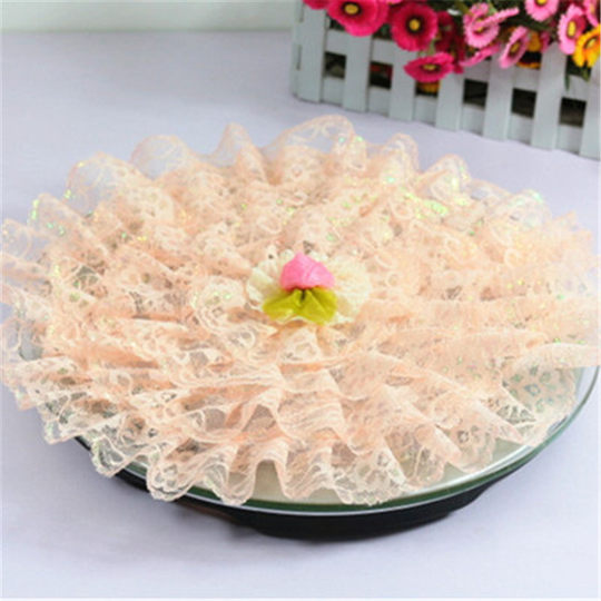 Customized weight scale dust cover Lingnuo new family body weight scale cover multi-purpose lace fabric cover exquisite