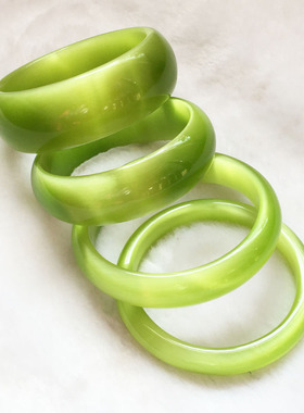 包邮时尚风绿色猫眼石正品手镯