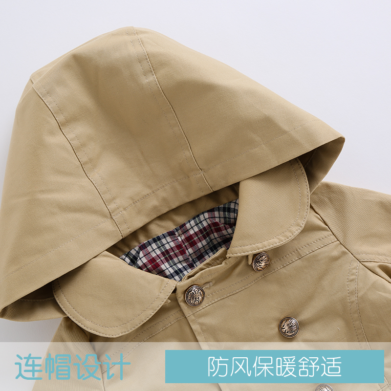 童泰儿童风衣秋冬装1-4岁男童女童双层加里外套外出上衣瑕疵处理,淘宝优惠券,粉丝福利购,淘宝优惠卷