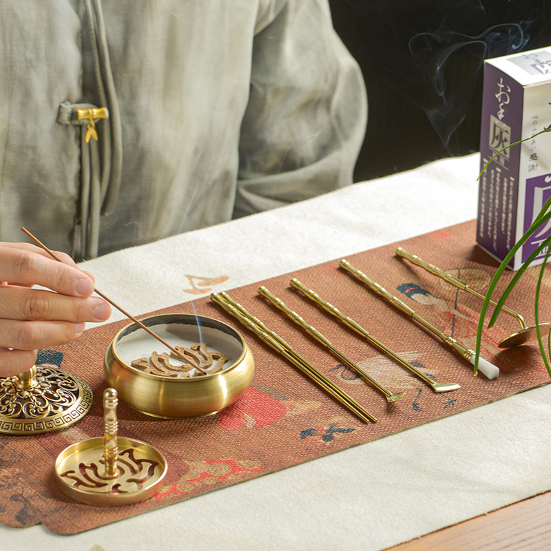 入门香篆套装 灰压黄铜香熏炉家用香粉打纂模 制香印香道用品工具,淘宝优惠券,粉丝福利购,淘宝优惠卷