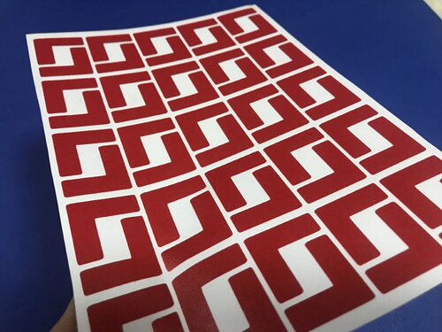 5S定位贴桌面物品定位贴L型四角定置标签6S管理标识办公室定位贴 - 图3