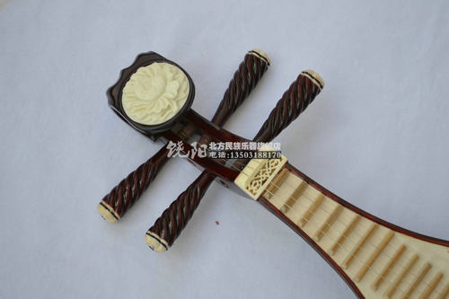 饶阳北方民族乐器厂直销 高级骨花柳琴牡丹头花柳琴送柳琴包包邮 - 图0