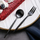 Knife and fork Western Restaurant Miaomian House Stainless Steel Black