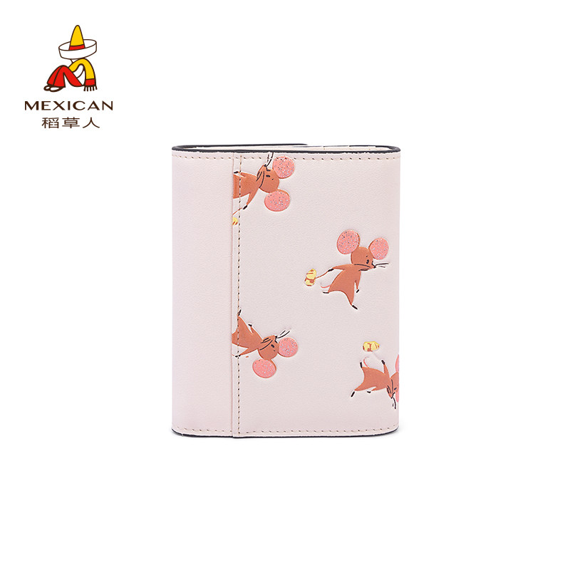 稻草人2021新款女士时尚小众零钱包 稻草人网尚钱包