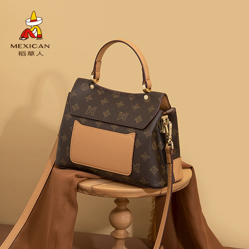 稻草人2021新款秋冬正品中年斜挎包 稻草人网尚女士包袋