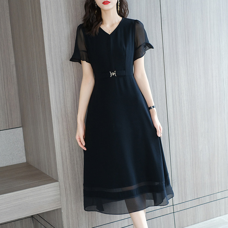 爱朴高端大码女装mm雪纺遮肚 爱朴女装大码女装