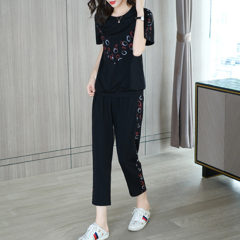 爱朴大码女装宽松休闲两件套 爱朴女装大码女装