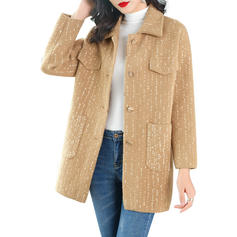 爱朴大码秋装2020年新款微胖mm外套 爱朴女装大码女装