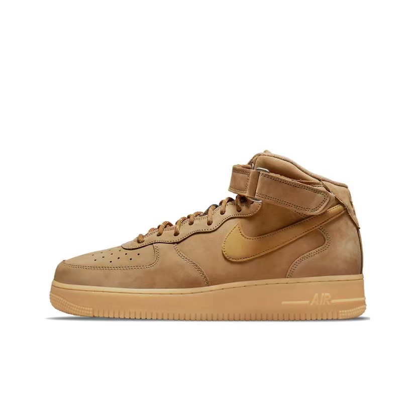 Nike/耐克 Air Force1 MID 小麦空军一号男子中帮板鞋DJ9158-200 - 图3