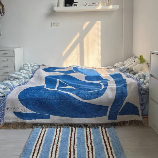 Henri Matisse, blue nude Blue blanket cover bedroom tapestry tapestries sofa blanket