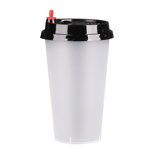 90口径奶茶杯商用700ml500毫升一次性带盖加厚耐热磨砂注塑杯定制 - 图3