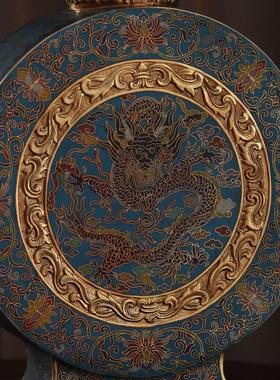 花瓶金丹青景泰蓝复古