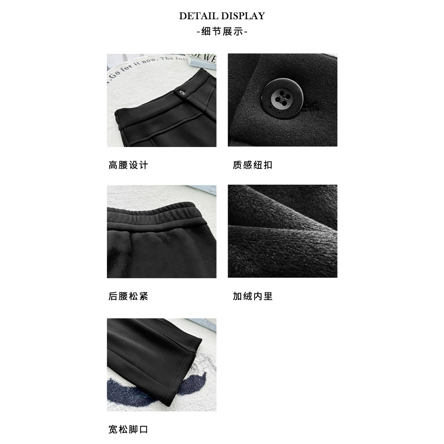 梵朵大码女装4367冬季阔腿运动裤胖MM高腰显瘦直筒宽松加绒卫裤,淘宝优惠券,粉丝福利购,淘宝优惠卷