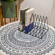 Round cotton and linen heat-insulated Nordic anti-scalding thickened tea table mat