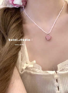 轻奢少女心甜美爱心项链