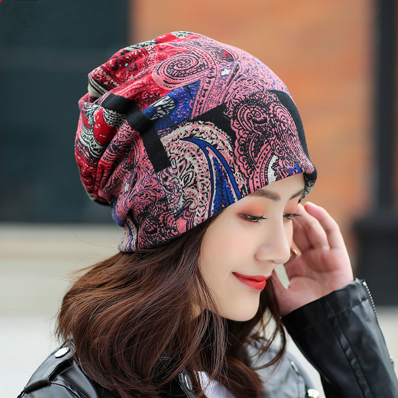 百变仿羊绒围脖脖子围巾套头帽子秋冬女面罩脖套扭扭帽护颈10包邮 - 图1