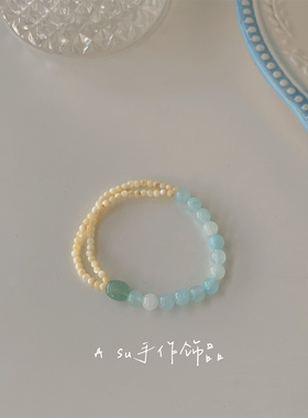 气质贝珠串珠手链女手串