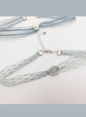 女锁骨森系脖颈链夏天