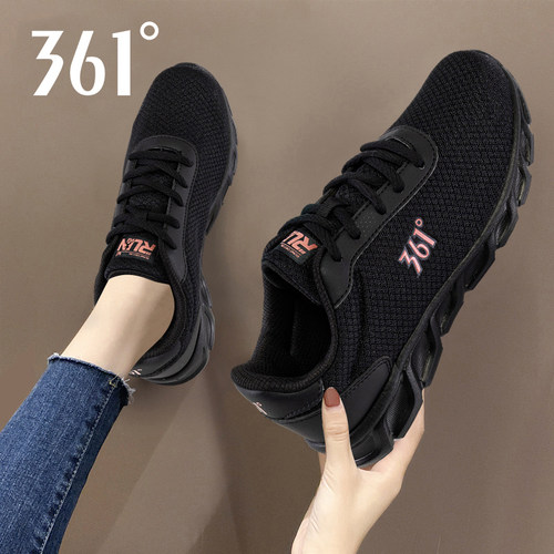 361跑步鞋女鞋夏季新款软底减震轻便跑鞋透气网鞋女士网面运动鞋 - 图3