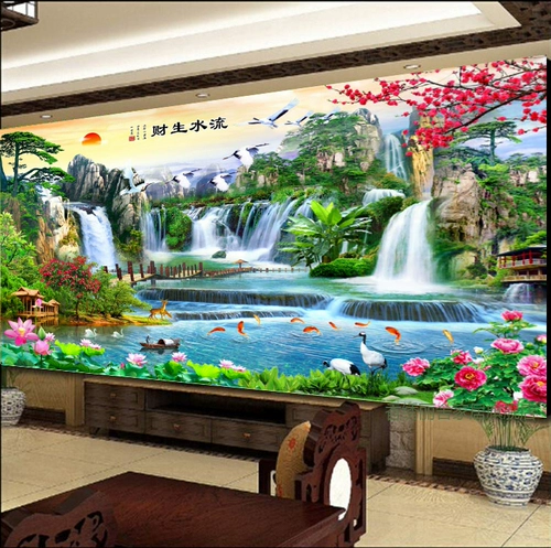 Cross -Stitch Новые ландшафтные ландшафтные горы гостиной и картины стежков девять старого магазина Семь размеров по картине кросс -стежков живопись с бриллиантами. Протекающая вода богатство алмазной шоу 2020