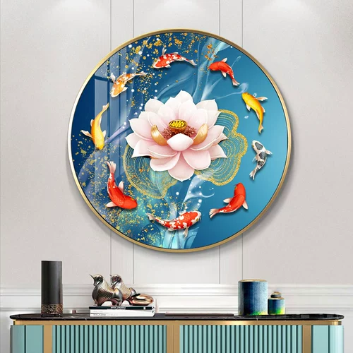 5D Full Diamond New Diamond Painting Jiutu Gathering Lotus Plasma плакат Платчик Плачковая кирпич