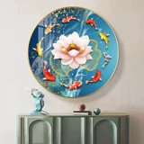 5D Full Diamond New Diamond Painting Jiutu Gathering Lotus Plasma плакат Платчик Плачковая кирпич