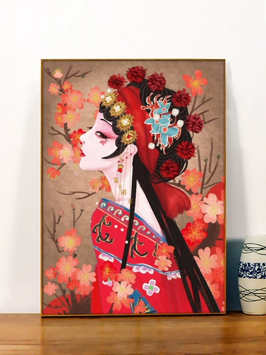 Alien Diamond Cross Stitch 2023 Новая бриллиантовая живопись пекинга оперная опер