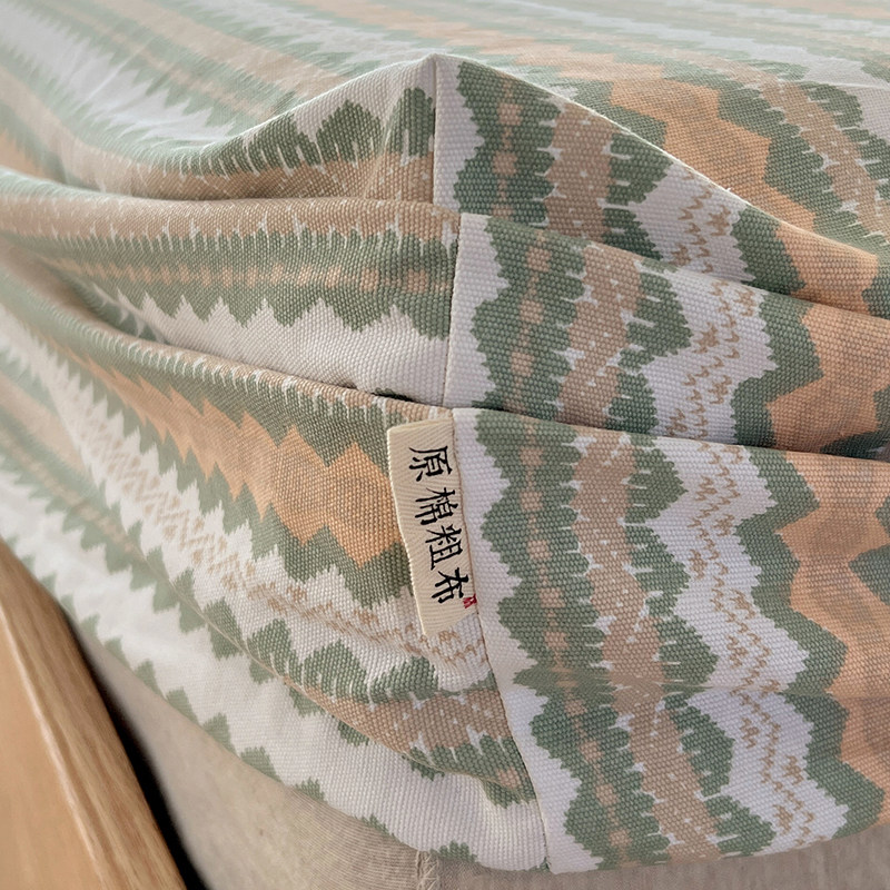 品牌100纯棉老粗麻布床笠罩全包型单件加厚定制2025新款四季通用,淘宝优惠券,粉丝福利购,淘宝优惠卷