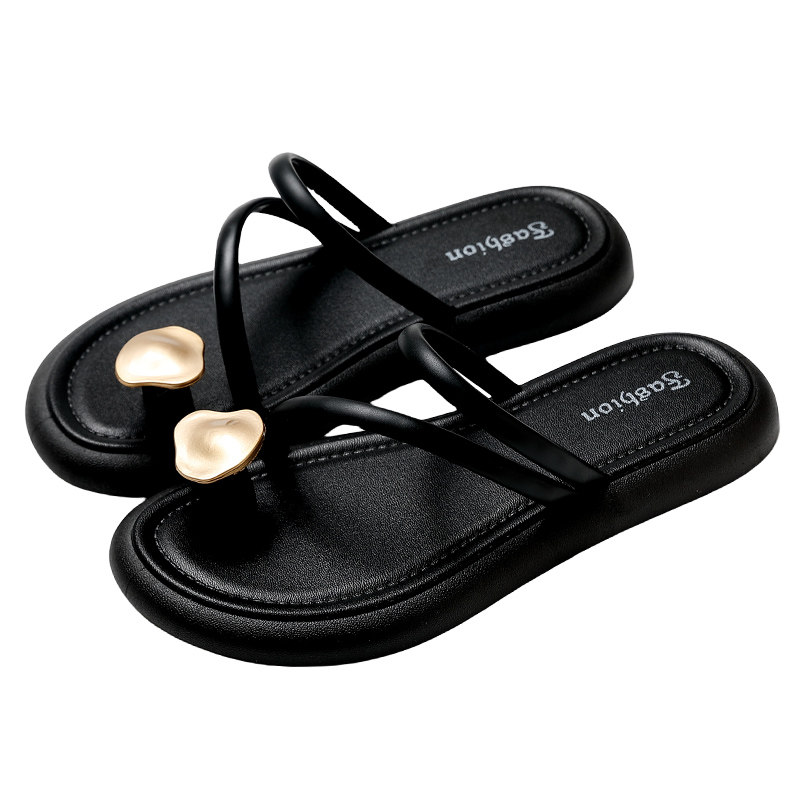 法式外穿夏季凉拖鞋女2025新款高级感平底配裙子海边沙滩一字拖鞋,淘宝优惠券,粉丝福利购,淘宝优惠卷