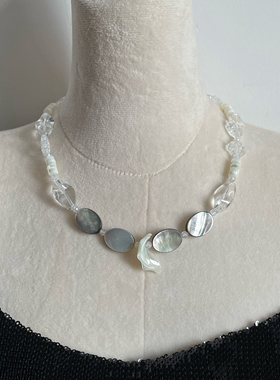 微瑕清仓 | 原创设计手作天然石百搭春夏森系复古气质项链女