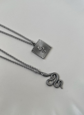 项链清仓微瑕 | 钛钢暗黑蛇春夏朋克百搭气质小众项链