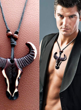 吊坠挂件嘻哈风骨头男士脖子饰品