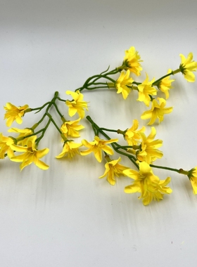 仿真小百合创意盘饰装饰小花朵花束摆盘装饰花草花艺摆件