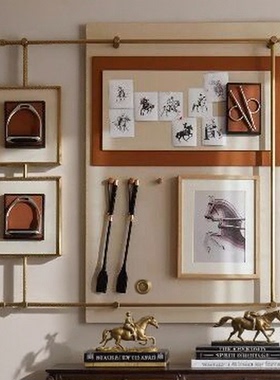 美式轻奢复古马术立体壁饰