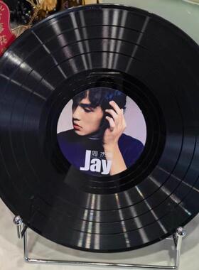 周杰伦JAY复古仿真黑胶唱片摆件