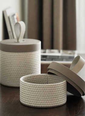 样板间轻奢化妆品钥匙收纳盒