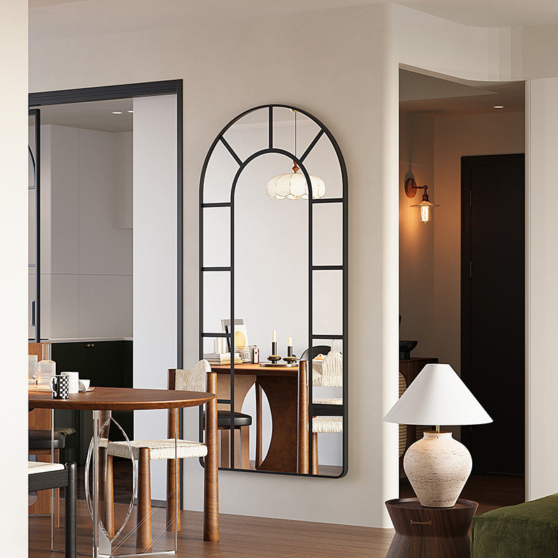 全身镜试衣镜贴墙家用不变形真实穿衣镜法式镜子卧室墙面装饰镜,淘宝优惠券,粉丝福利购,淘宝优惠卷