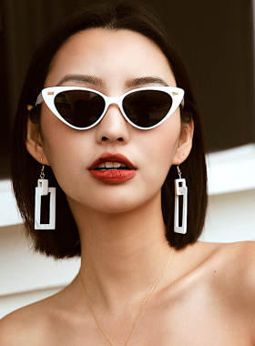 猫眼蝶形太阳镜个性风蹦迪装备