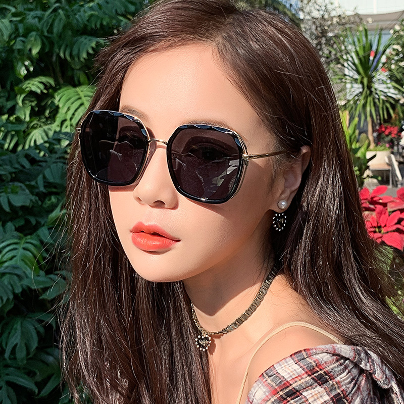 麦萌旗舰店年新款ins墨镜女偏光太阳眼镜GM韩版潮圆脸防紫外线大脸显瘦1