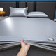 Summer high-end cooling ice silk mat bed sheet three-piece set for home dormitory single air-conditioned soft mat bed cover