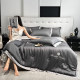 Summer cool ice silk summer cool quilt four-piece air-conditioned quilt core dormitory single thin quilt machine washable 2026 new style