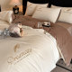 Quilt winter quilt thickened warm cotton quilt core quilt cover complete set student dormitory single quilt milk velvet 10