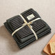 Simple Striped Men's Naked Sleeping Dormitory Bed Four-piece Set