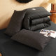 Simple Striped Men's Naked Sleeping Dormitory Bed Four-piece Set