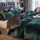 Coral velvet quilt winter quilt set of four solid colors winter